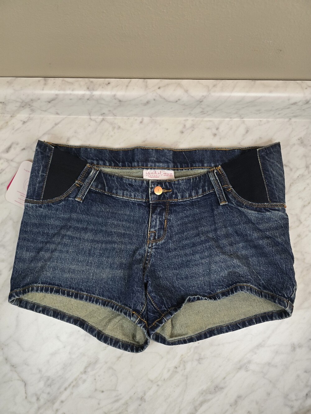 Isabel Maternity by Ingrid & Isabel Denim Blue Jean Shorts
